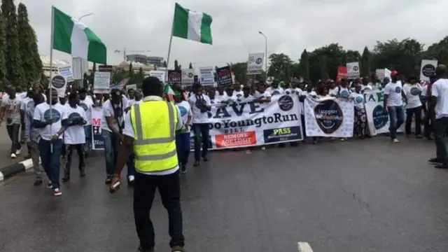 Matasa ke zanga-zanga a Abuja