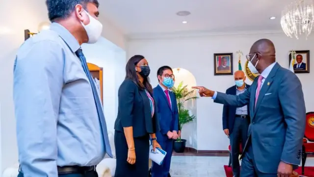 Lagos govnor dey follow some pipo tok