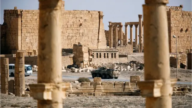 Российский танк в Пальмире