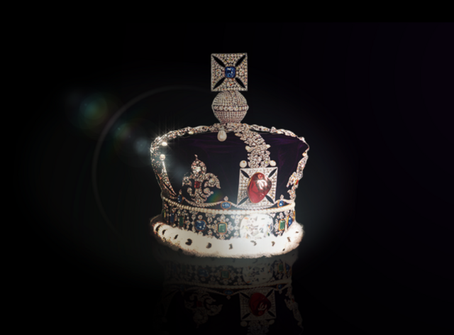 Treated image of the Imperial State Crown