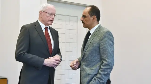 Jeffrey ve Cumhurbaşkanlığı Sözcüsü İbrahim Kalın, 24 Temmuz'da Ankara'da bir araya geldi