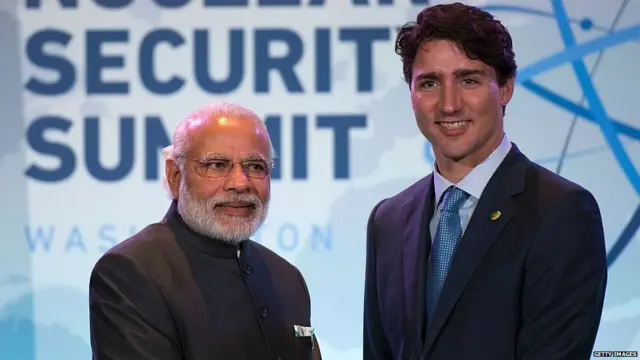 ਨਰਿੰਦਰ ਮੋਦੀ ਅਤੇ ਟਰੂਡੋ