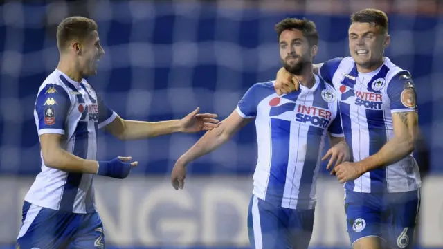 Ẹgbẹ agbabọọlu Wigan Athletic fidunu han
