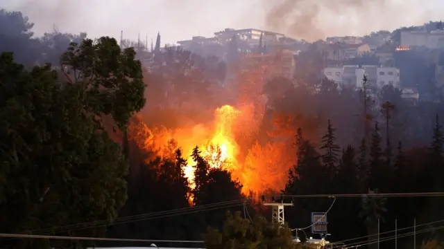 Пожар в Хайфе