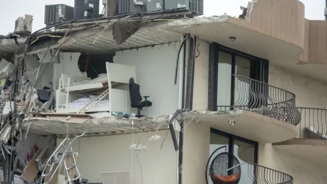 Derrumbe del edificio