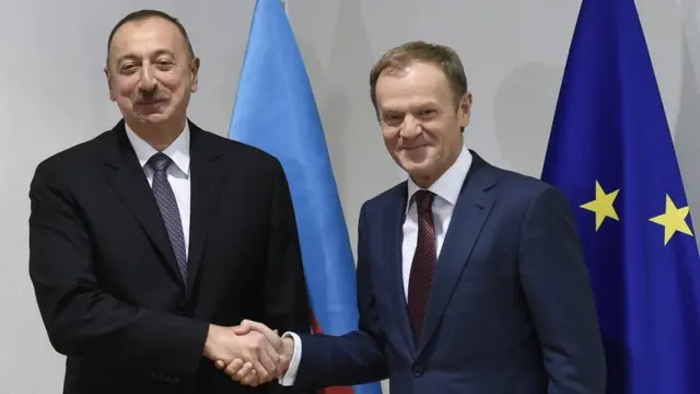 İlham Əliyev və Donald Tusk