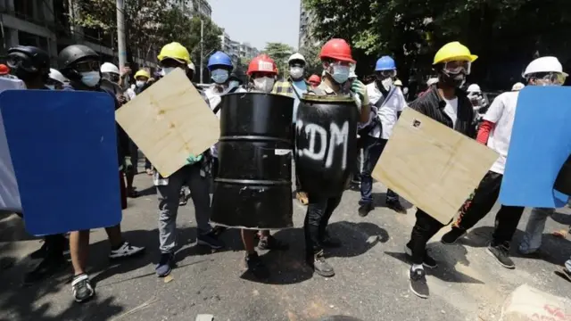 म्यांमार में विरोध प्रदर्शन