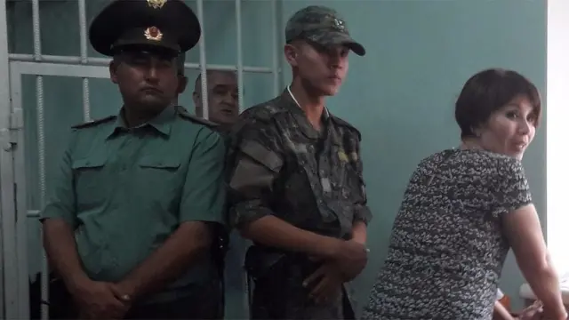 Айгүл Текебаева сот залында