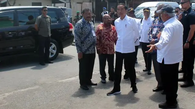 Presiden Joko Widodo mengunjungi Wamena, 28 Oktober 2019.