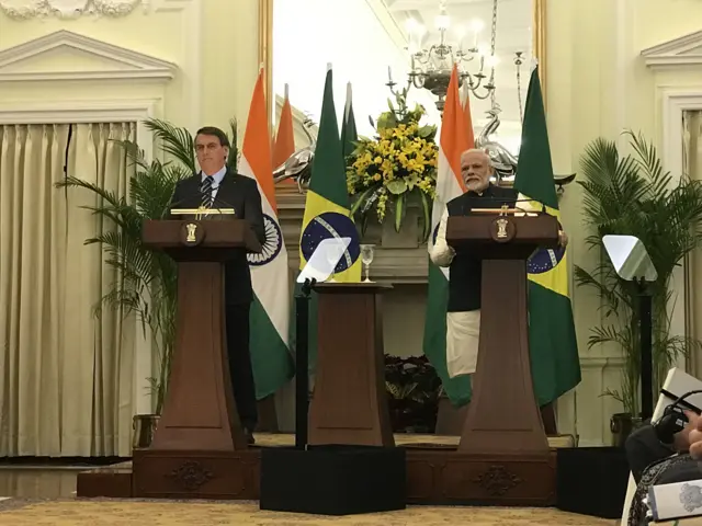 Bolsonaro e Modi