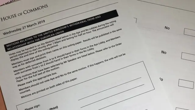 Copy of ballot paper