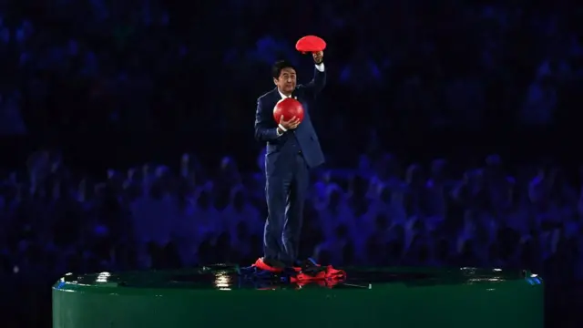 Shinzo Abe en el Maracaná