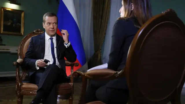 Дмитрий Медведев на интервью