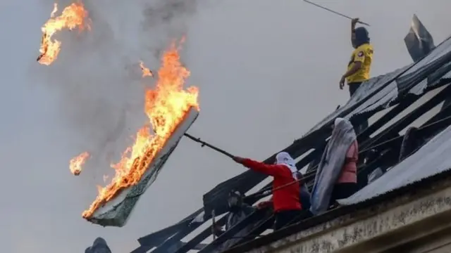 Prisoners rioted at Villa Devoto prison in Buenos Aires this week after its first Covid-19 case was diagnosed