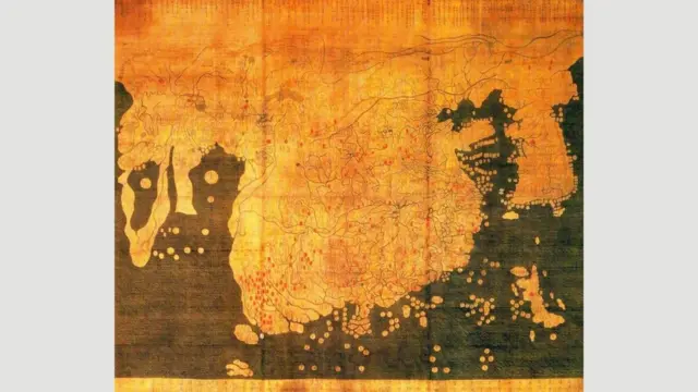 Корейская карта Каннидо 1402 года, составленная по китайским источникам