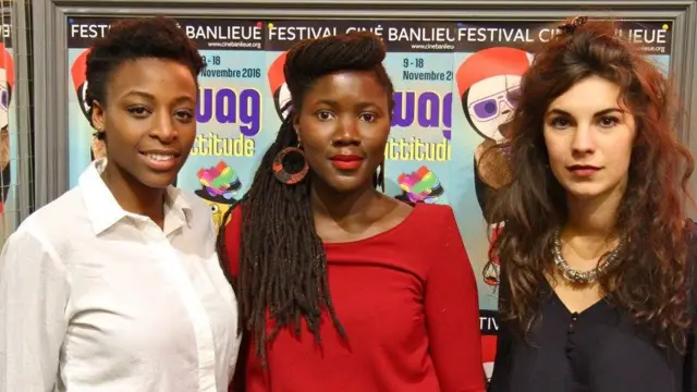 L'auteure-réalisatrice Alice Diop, au centre