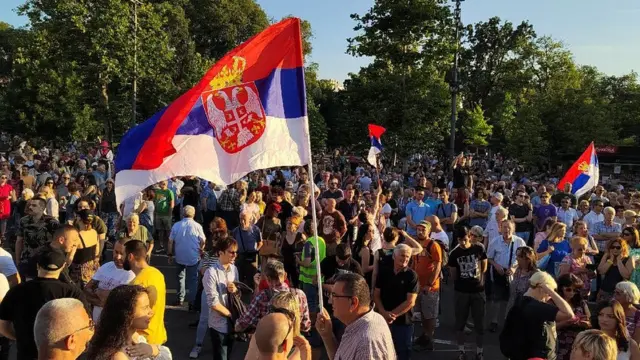 „Srbija Protiv Nasilja": Opozicija U Beogradu Izrazila Solidarnost I ...