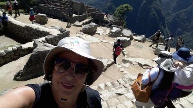 Flora Contin em Macchu Picchu