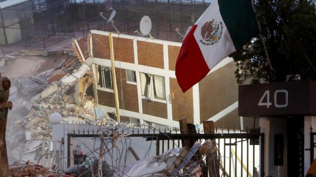 Edificio colapsado en la Ciudad de México