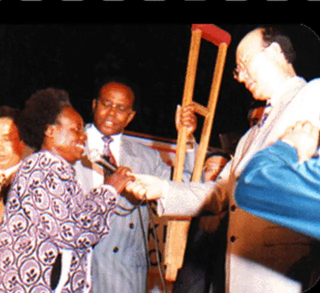 Many miraculous happened, the crippled stood and the blind opened their eyes, at the 93 Africa Holy Spirit Crusade 1993