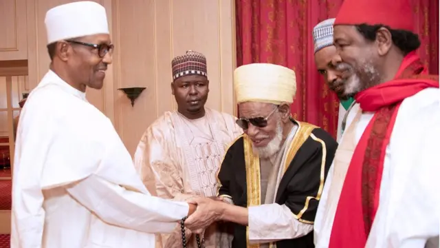 Hotunan ziyarar da Sheikh Dahiru Bauchi ya kai wa Buhari