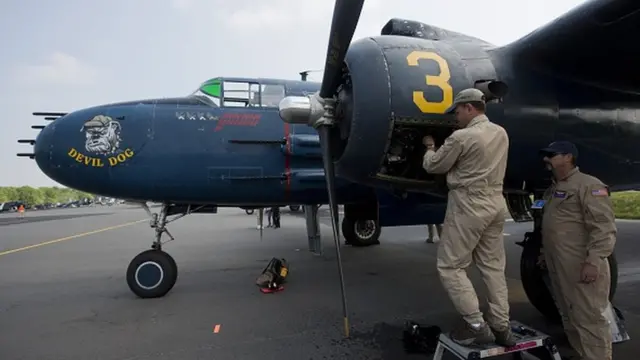 Американский бомбардировщик Второй мировой войны "Mitchell В-25"