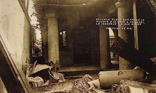 Escuela donde murió el sobrino de la abuela de Ada Monzón.