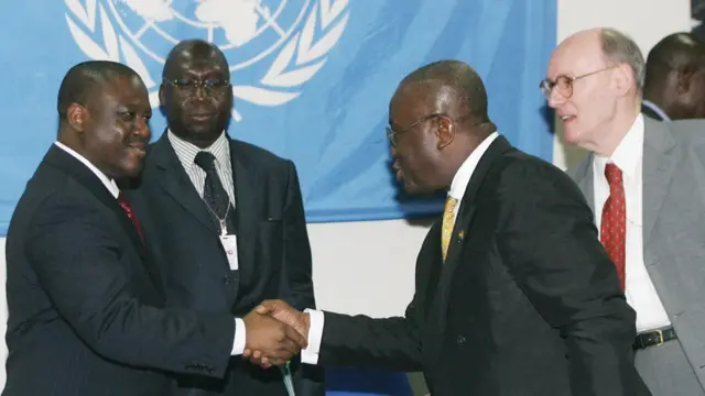 Nana Akufo-Addo den den Foreign Minister for Ghana dey meet UN officials