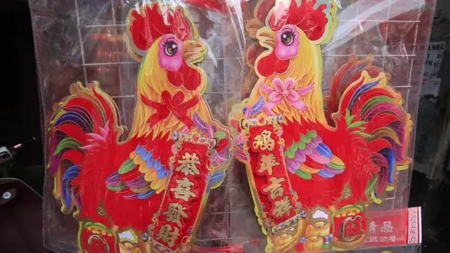 Hình gà trang trí ngày Tết