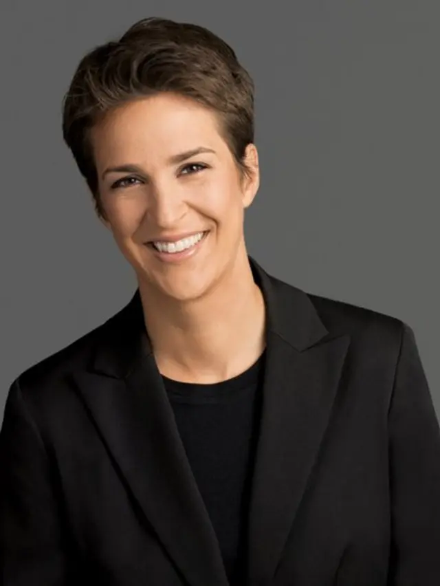 Retrato de la periodista Rachel Maddow.