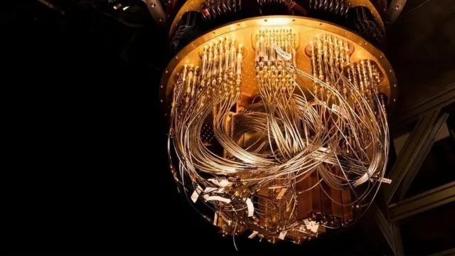 গুগলের তৈরি কোয়ান্টাম কম্পিউটারের একটি অংশ।