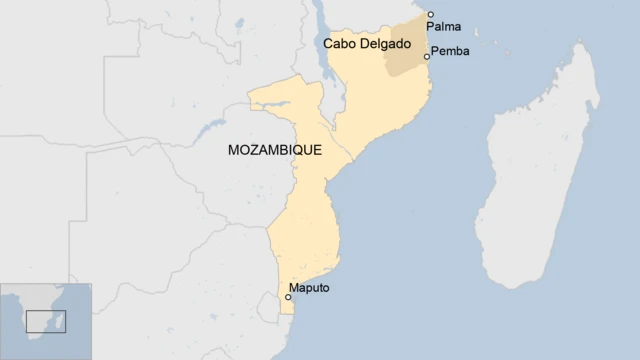 Pemba ku ikarita ya Mozambique
