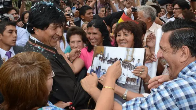 Evo y sus compañeros de clase