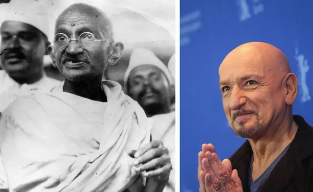 મહાત્મા ગાંધી અને અભિનેતા બેન કિંગ્સલે