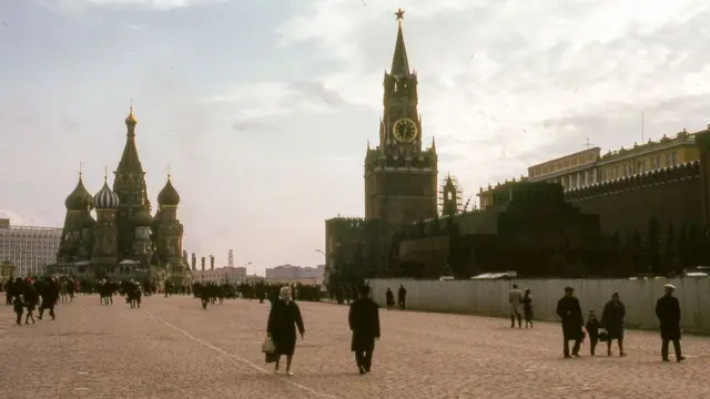 La Plaza Roja en 1973.