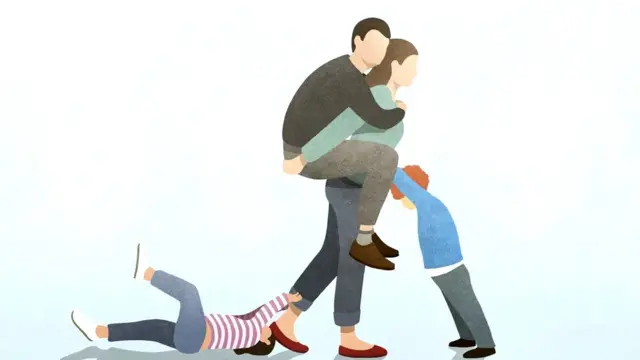 Family playing together