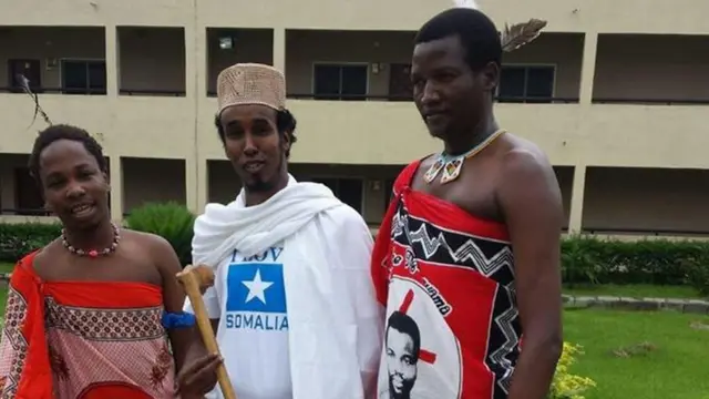 Bandhiga dhaqamada ee Jaamacadda waxaa ka qeyb galay aradada jaamacadda oo ka kala yimid dalal badan oo Afrikaan ah