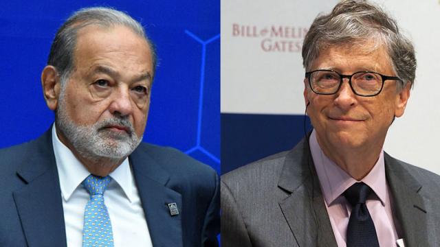 Carlos Slim y Bill Gates