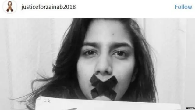 ज़ैनब के लिए इंसाफ़ की मांग