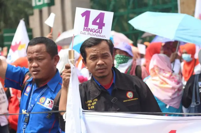 demo buruh perempuan