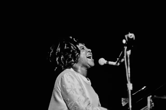 "Королева соул" на сцене в 1968 году