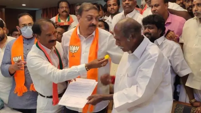 புதுச்சேரியில் பாஜக - அதிமுக - என்.ஆர்.காங்கிரஸ் கூட்டணி உறுதியானதாக அறிவிப்பு