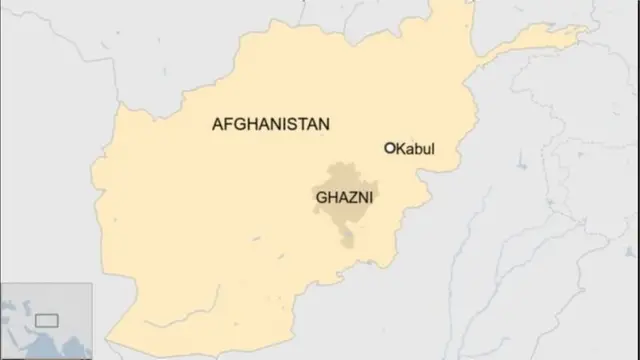 Ramani ya eneo la tukio nchini Afghanistan