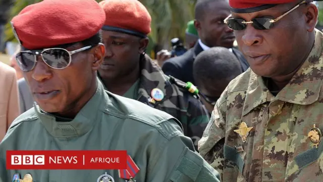 Dadis Camara et ses gardes