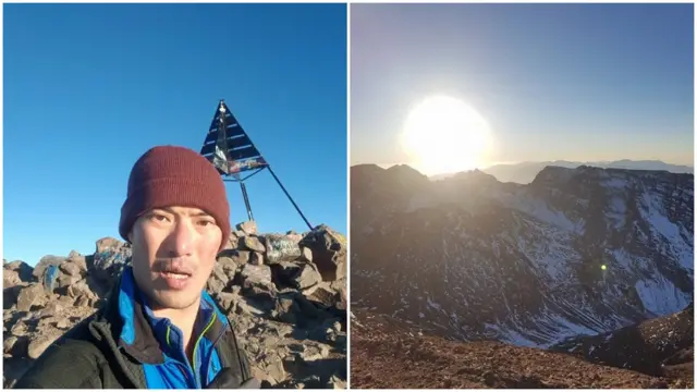 ธนาธร "ปีนเดี่ยว" ภายในวันเดียวขึ้นสู่ยอดเขาทูปคาลอด