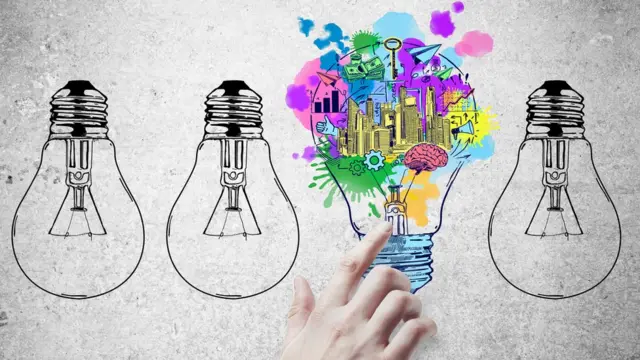 Dibujo de ampolletas.