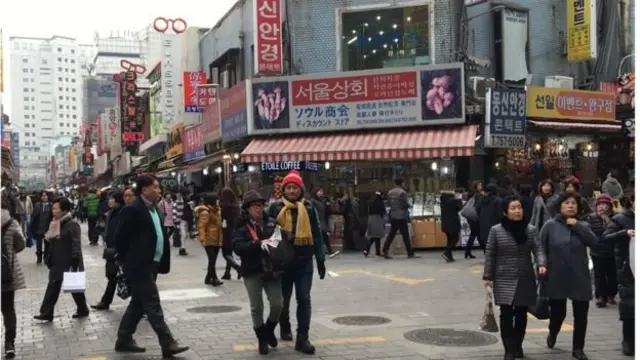 جنوبی کوریا کا ایک بازار