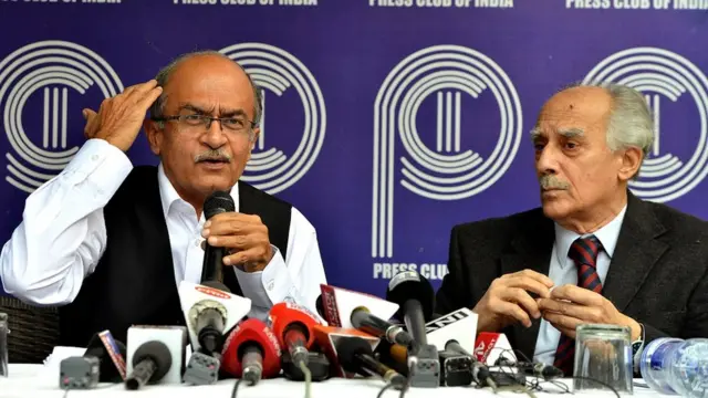 प्रशांत भूषण, अरुण शौरी