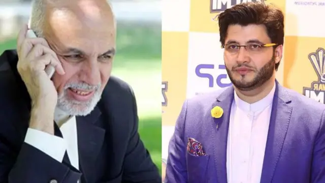 جاوید افریدي په دوبۍ کې افغان مینه والو سره د لیدو پر مهال افغانستان بیرغ ښکل کړ.