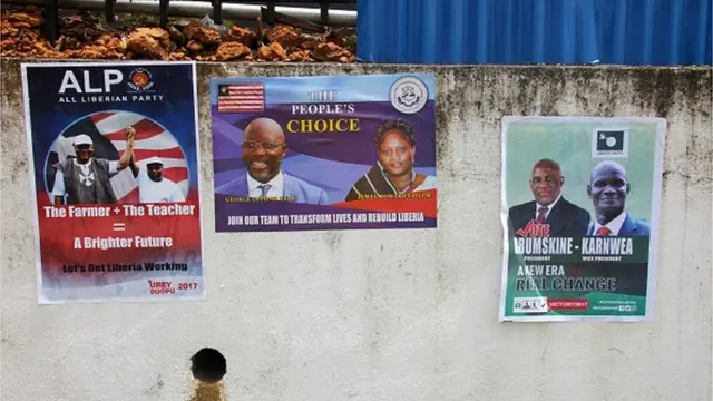 Poster for Liberia election